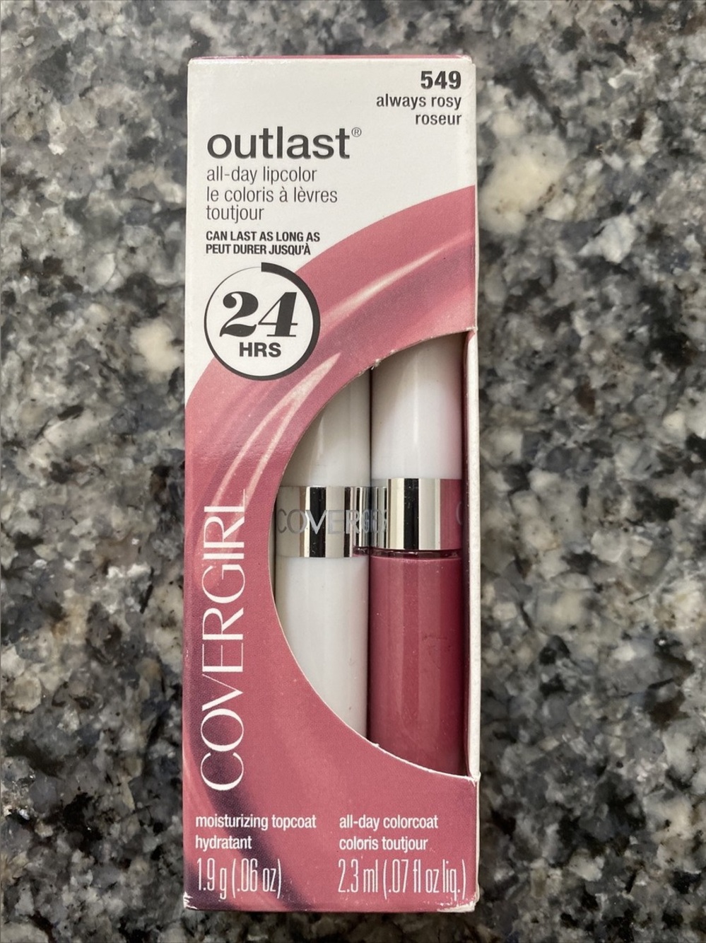 *BRAND NEW* COVERGIRL Outlast All-Day Lipcolor & Topcoat In 549 Always Rosy Pink